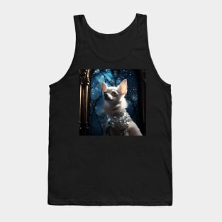 Gothic White Chihuahua Tank Top